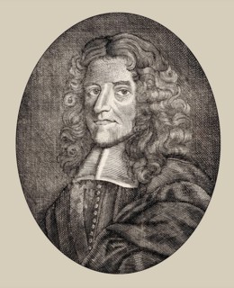 Portrait of John Playford, 1623–1686, a London bookseller, publisher of books on music theory,