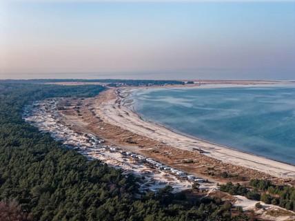 Darßer Ort lighthouse in the Western Pomeranian Lagoon Area National Park. Prerow,