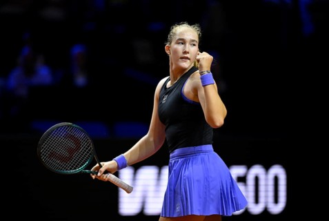 Jubilation Joy Emotion Mirra Andreyeva Andreeva (RUS) Women's Porsche Tennis Grand Prix Porsche