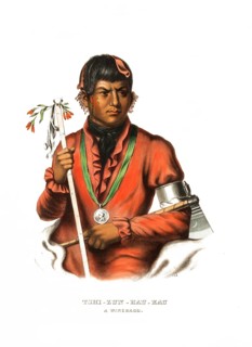 American Indian, Native American, Tshi-Zun-Hau-Kau, Chief of the Winnebago tribe, United States of