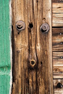 Wooden door, plank face
