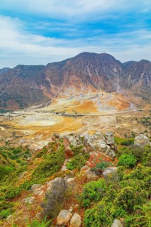 Nisyros volcano view, Nisyros Island, Dodecanese Islands, Greece