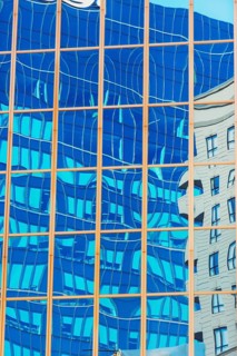 Buildings reflection, Auckland, North Island, New Zealand