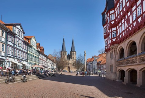 Town hall, Market street, Duderstadt, Lower Saxony, Germany