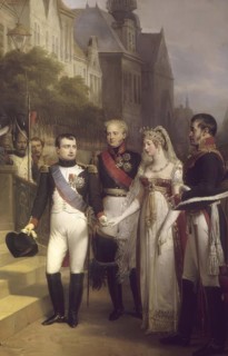 The Treaties of Tilsit, Napoleon, Alexander I of Russia, Queen Louise of Prussia, and Frederick