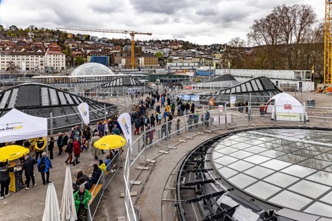 Open construction days at the new main train station. For three days, visitors can find out about