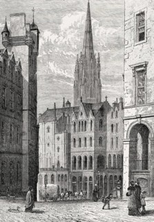 Victoria Street and Terrace, Edinburgh, Scotland, 19th century