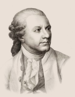Portrait of Friedrich Gottlieb Klopstock, 1724, 1803, German poet, digitally edited