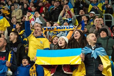 WROCLAW, POLAND - MARCH 26, 2024: Qualifications for UEFA Euro 2024. Final play-off match Ukraine -