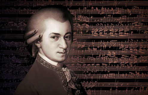 Wolfgang Amadeus Mozart, 1756 – 1791, composer of classical music, First Viennese School, notesheet