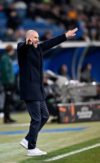 Coach Christian Ilzer TSG 1899 Hoffenheim Gesture Gesture Europa League, PreZero Arena, Sinsheim,