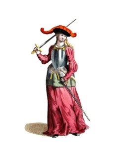 Historical clothing, fashion over time, Joan of Arc (born probably 1412, died 30 May 1431 in Rouen,