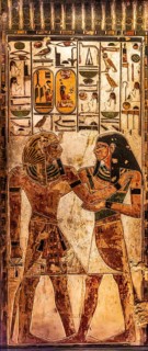 Reproduction of the tomb of Ramses II's father, Seti I, from the exhibition: Ramses the Great and