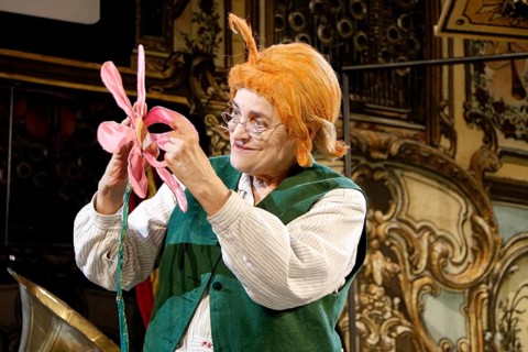Katharina Thalbach during the photo rehearsal for SAUERKOHL AND MISDEEDS, a musical Wilhelm bush