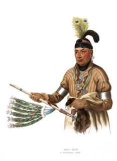 American Indian, Native American, Naw-Kaw, Chief of the Winnebago tribe, United States of America,