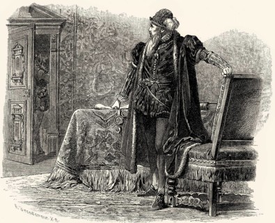 ACT IV, SCENE II., Duke of Alva, Herzog von Alba, scene from EGMONT by Johann Wolfgang von Goethe
