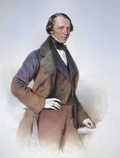 Eduard Lumpe (1813-1876), Dr med, Austrian gynaecologist, Historical, digitally restored