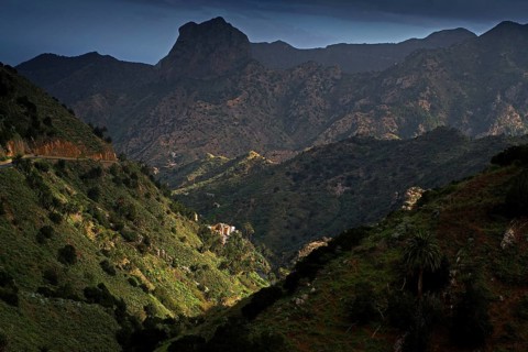 Canary Islands, La Gomera, Landscape near Vallehermoso, La Gomera, Canary Islands, Spain