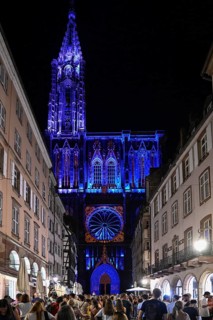 Illumination of the Cathédrale Notre Dame de Strasbourg, Strasbourg Cathedral, Unesco World