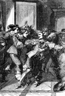 In Portsmouth, George Villiers, 1st Duke of Buckingham, was stabbed to death in the Greyhound pub