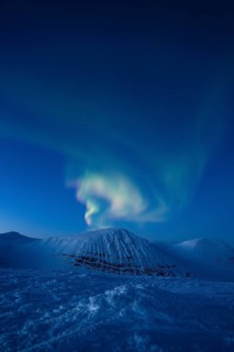 Northern Lights (Aurora borealis), Stora Sjöfallet National Park, Laponia World Heritage Site,
