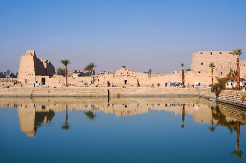 Sacred Lake and Karnak Temple, Luxor, Egypt