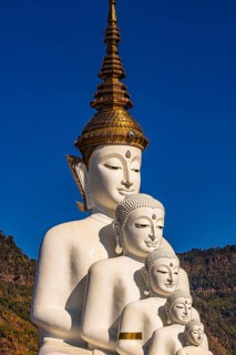 Five-headed Buddha statue, Wat Phra That Sorn Kaew Buddhist temple complex, Phetchabun province,