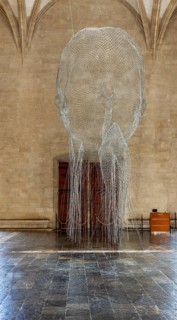 Jaume Plensa, art exhibition in the halls of La Llotja, former trade exchange, Palma de Majorca,