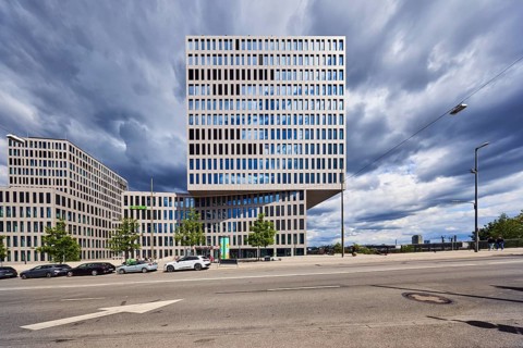 Group headquarters Flix SE, Flixbus, Flixtrain, commercial building, high-rise building, modern
