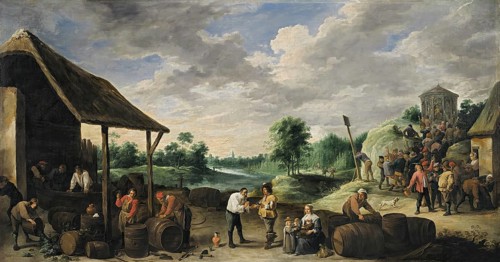 The Grape Harvest, painting by David Teniers (baptised 15 December 1610 in Antwerp, died 25 April