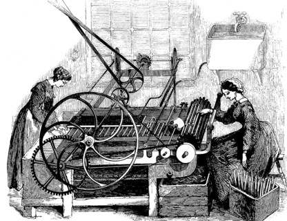 Candle production, 19th century