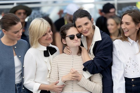 Cannes, France - 15.5.2024: Angelina Woreth, Mélanie Laurent, Sevan Kalayjian Everitt, Josephine