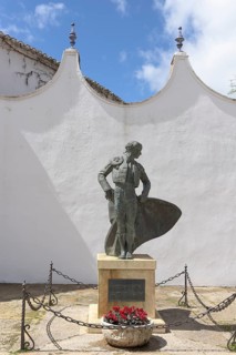 Bronze sculpture of Caetano Ordonez, bullfighter, torero, Ronda, Malaga, Spain