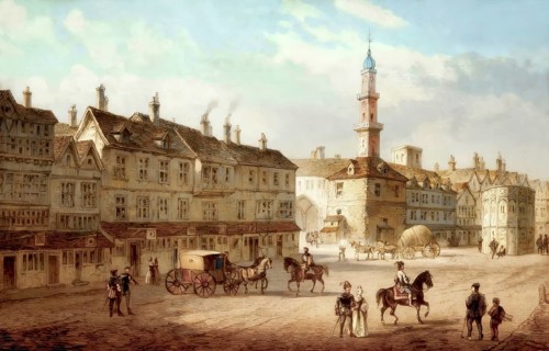Cornhill, a ward and street in the City of London, England, Europe, 1630