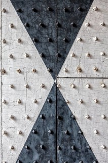 Detail of a medieval castle gate