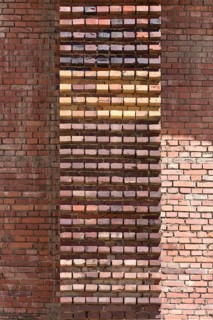 Detail of the masonry of the Congress Hall in the inner courtyard, unfinished National Socialist