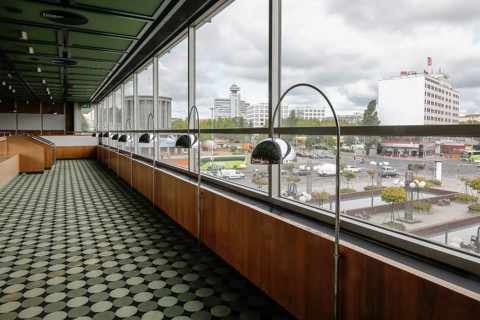 View of the vacant ICC, International Congress Center Berlin. The ICC has been added to the Berlin