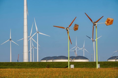 Mini wind turbines, from the Dutch company Ecoways EAZ wind turbine, produces up to 15 kW of power