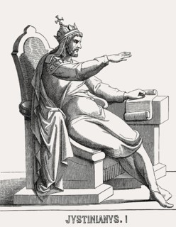 Justinian I, Saint Justinian the Great, c. 482 – 565, Eastern Roman emperor from 527 to 565