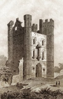 Middleton Towers, ein im 15. Jahrhundert erbautes Torhaus, Middleton, Norfolk, England, UK