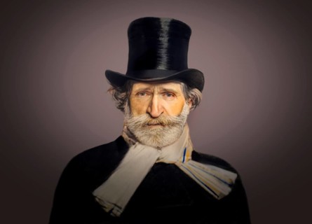 Giuseppe Fortunino Francesco Verdi, 1813 – 1901, Italian composer, digitally edited after a
