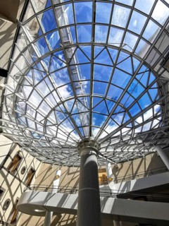 Clermont-Ferrand. The atrium of the Museum Roger Quillot designed by the architects Claude Gaillard