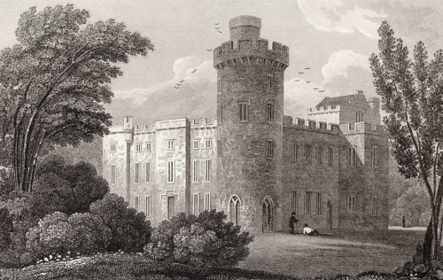 Castle Forbes near Alford in Aberdeenshire, 19th century, from Modern Athens by Th. H. Shepherd