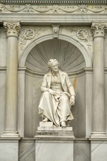 The Grillparzer monument in the Volksgarten, Vienna, Austria
