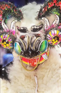 Man wearing carnival costume, Oruro Carnival, Oruro, Bolivia, South America