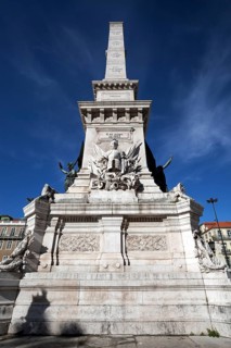 Monument to the Restoration War on the Praça dos Restauradores, Lisbon, Portugal
