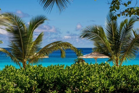 Petit Anse Beach at the Four Seasons Resort, Mahe, Republic of Seychelles, Indian Ocean