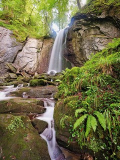 Waterfall, Finstersee, Canton Zug, Switzerland