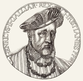 Medallion of Henry II, Henri II, Henry II, 1519-1559, King of France