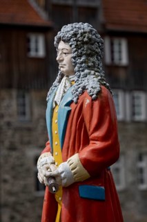 Figure of the doctor and miracle healer Dr. Eisenbarth by Darius Monser, Hannoversch Münden, Lower